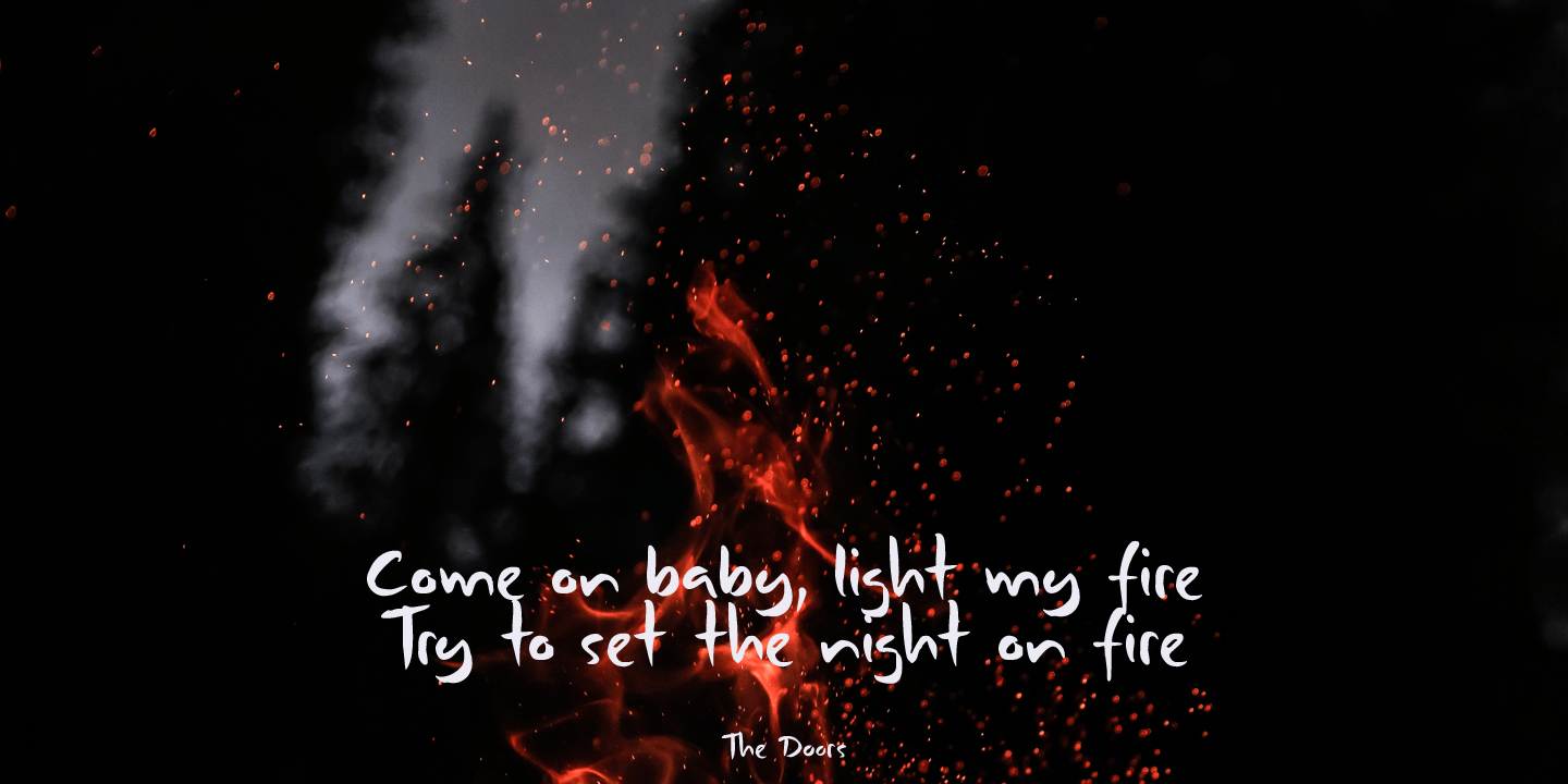 Combustible Font Poster #1