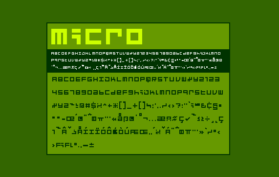 Micro Font Poster #1