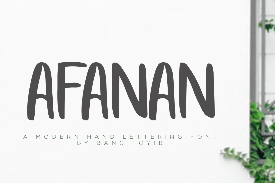 Afanan Font Poster #1