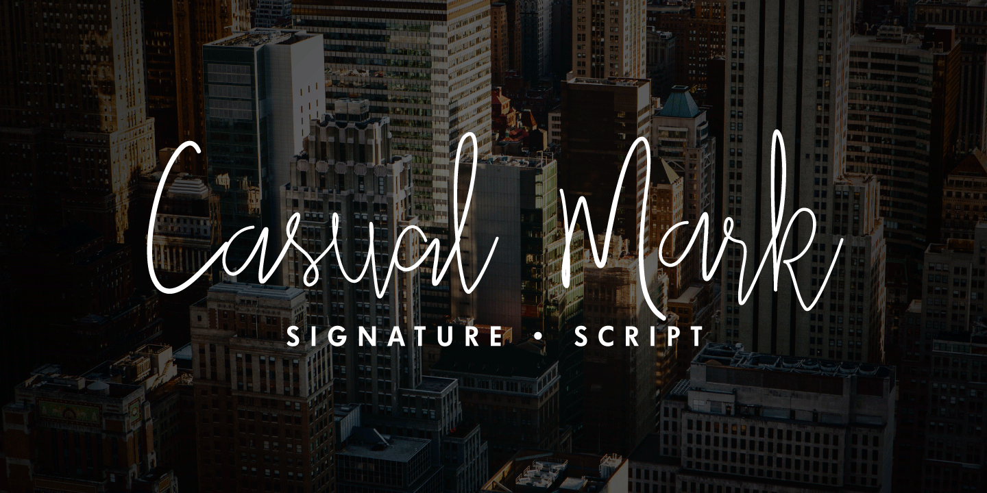 Casual Mark Script Font Poster #1