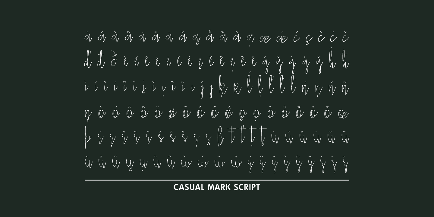 Casual Mark Script Font Poster #1