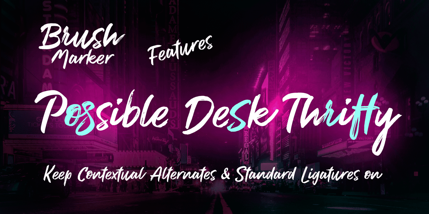 Brush Marker Font Poster #1