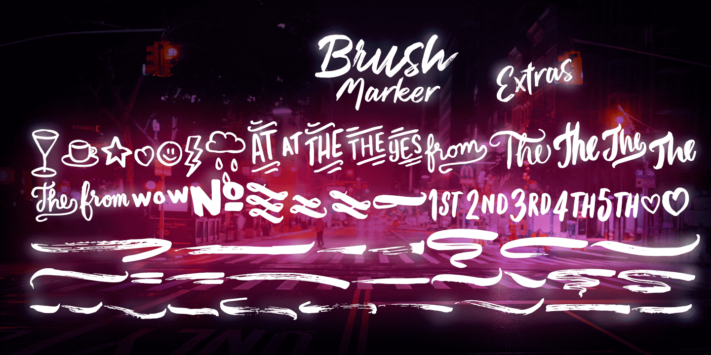 Brush Marker Font Poster #1