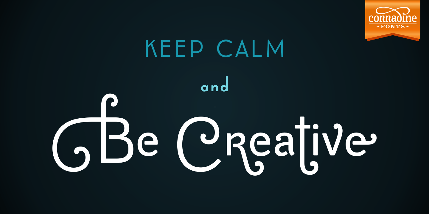 Be Creative Font Poster #1