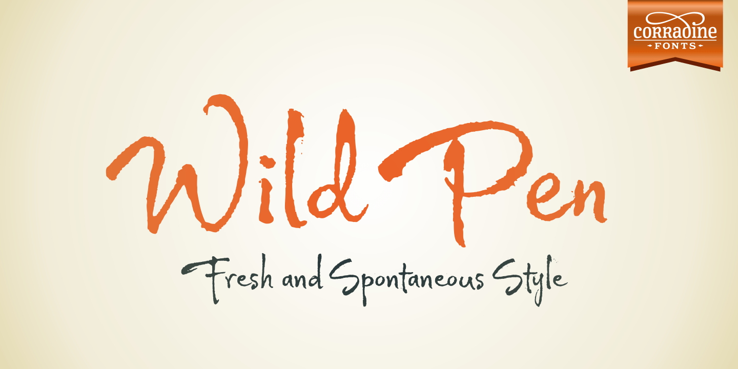 Wild Pen Font Poster #1
