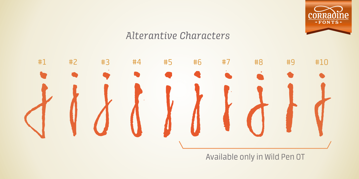 Wild Pen Font Poster #1