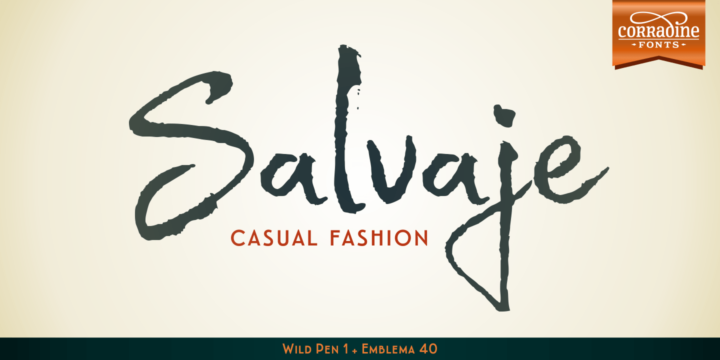 Wild Pen Font Poster #1