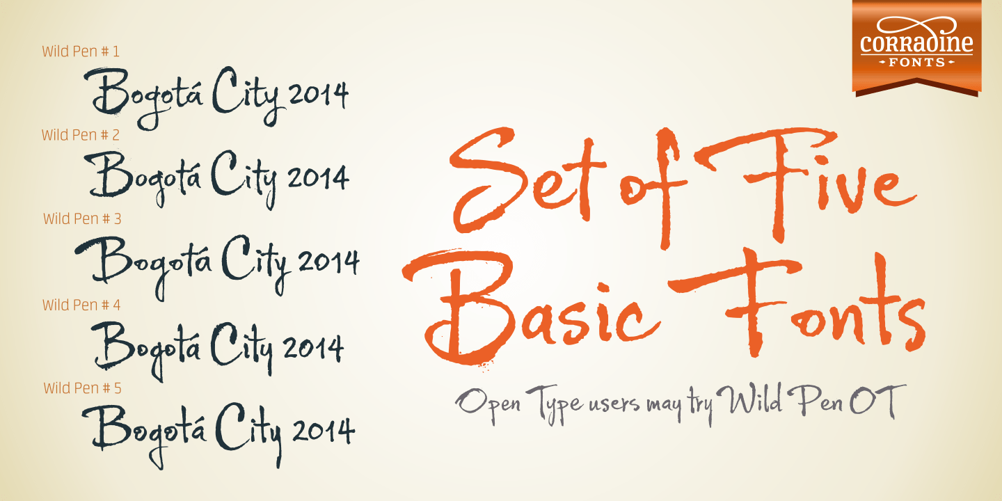 Wild Pen Font Poster #1