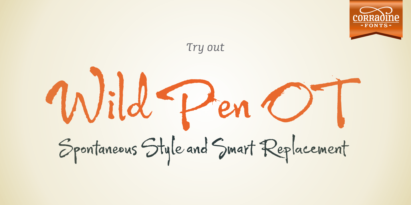 Wild Pen Font Poster #1