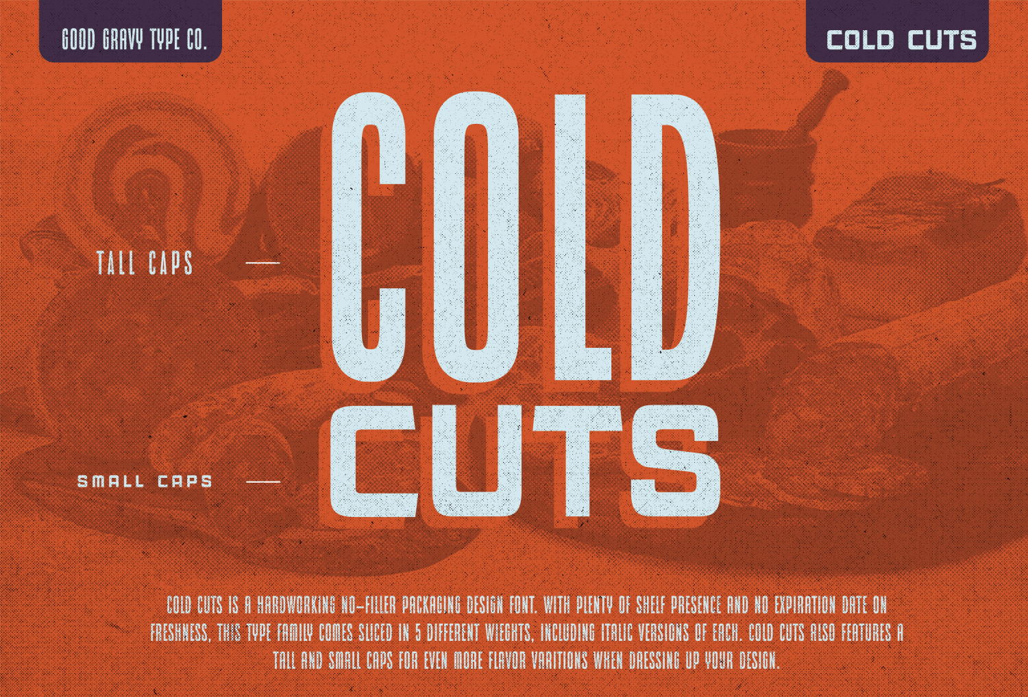 Cold Cuts Font Poster #1