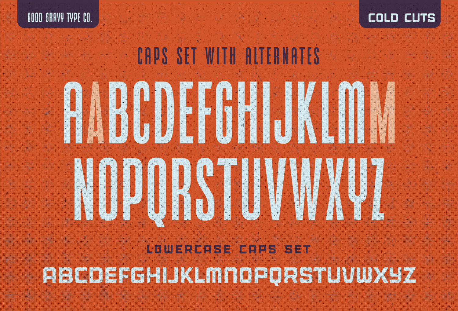 Cold Cuts Font Poster #1
