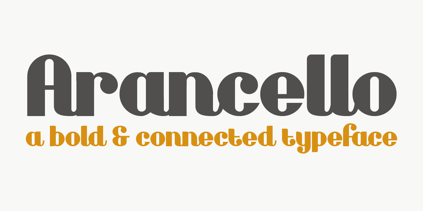 Arancello Font Poster #1