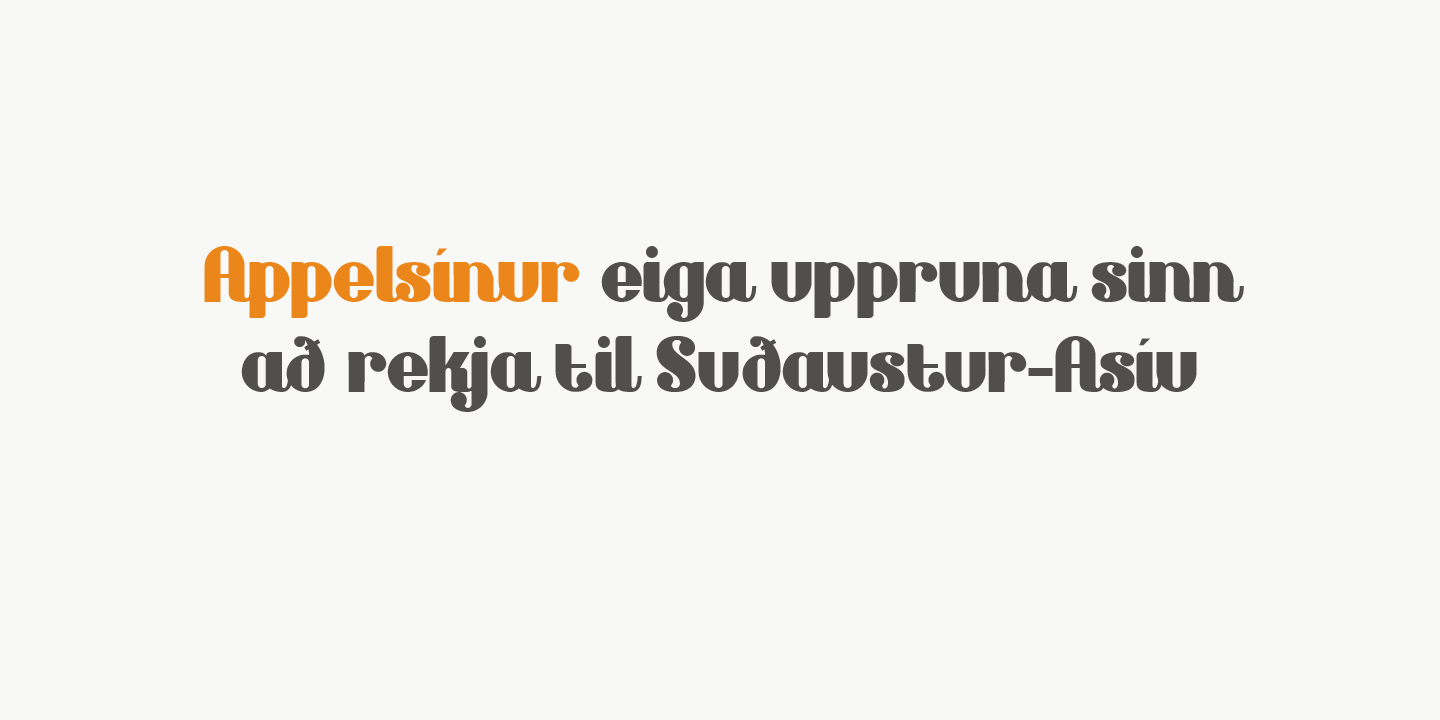 Arancello Font Poster #1