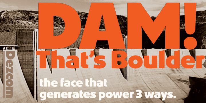 Dez Boulder Font Poster #1