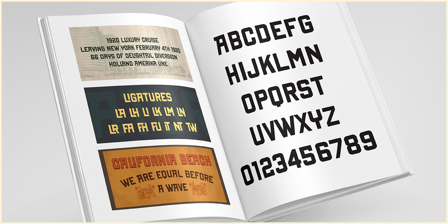 New York Line Font Poster #1