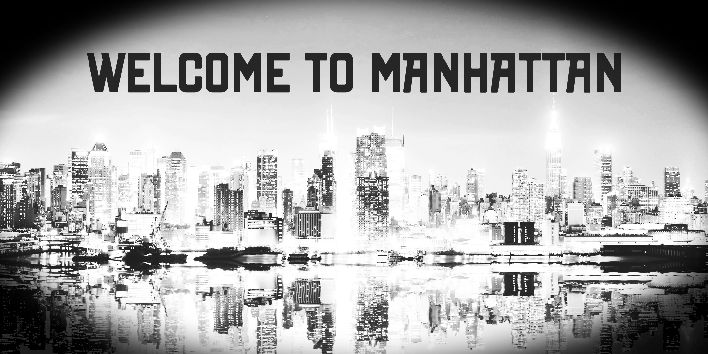 New York Line Font Poster #1