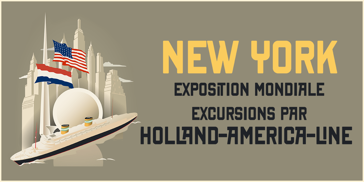 New York Line Font Poster #1