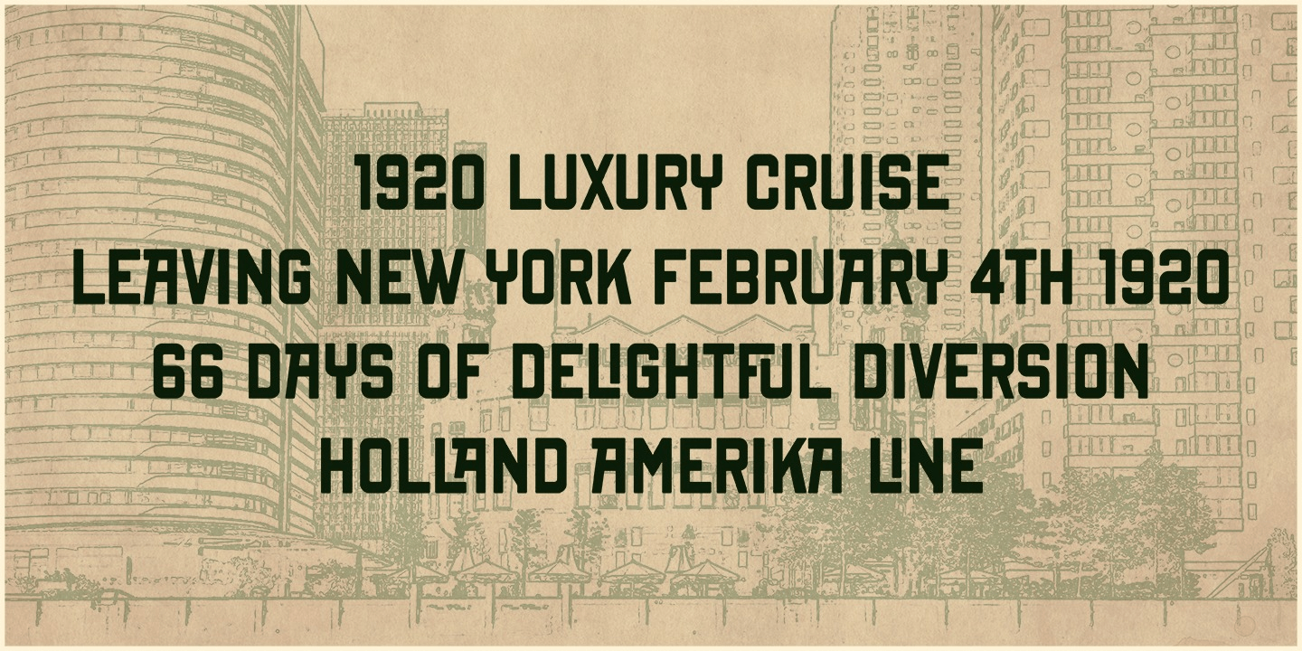 New York Line Font Poster #1