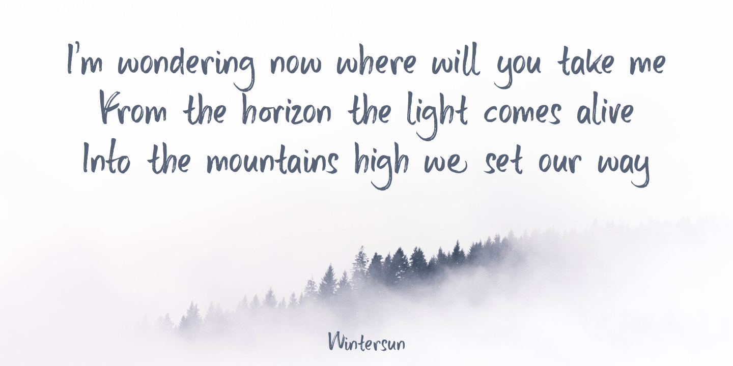 Weeping Willow Font Poster #1