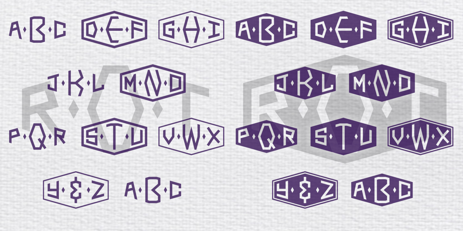 Thornhill Monograms Font Family Poster