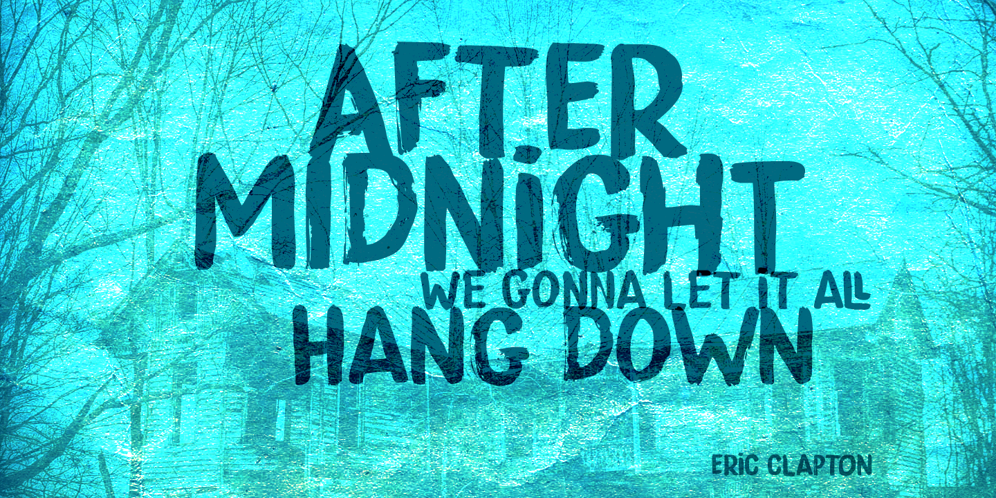 Midnight Sun Font Poster #1