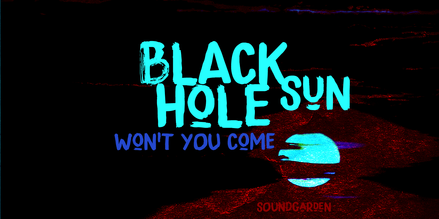 Midnight Sun Font Poster #1