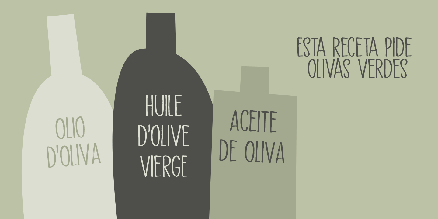 Aceituna Font Poster #1