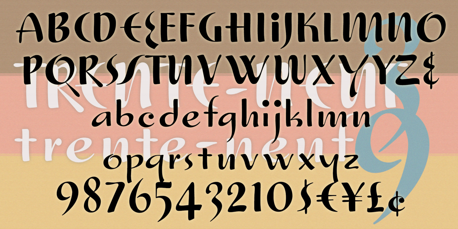 Trente Neuf Font Poster #1