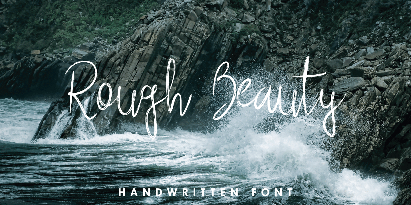 Rough Beauty Script Font Poster #1