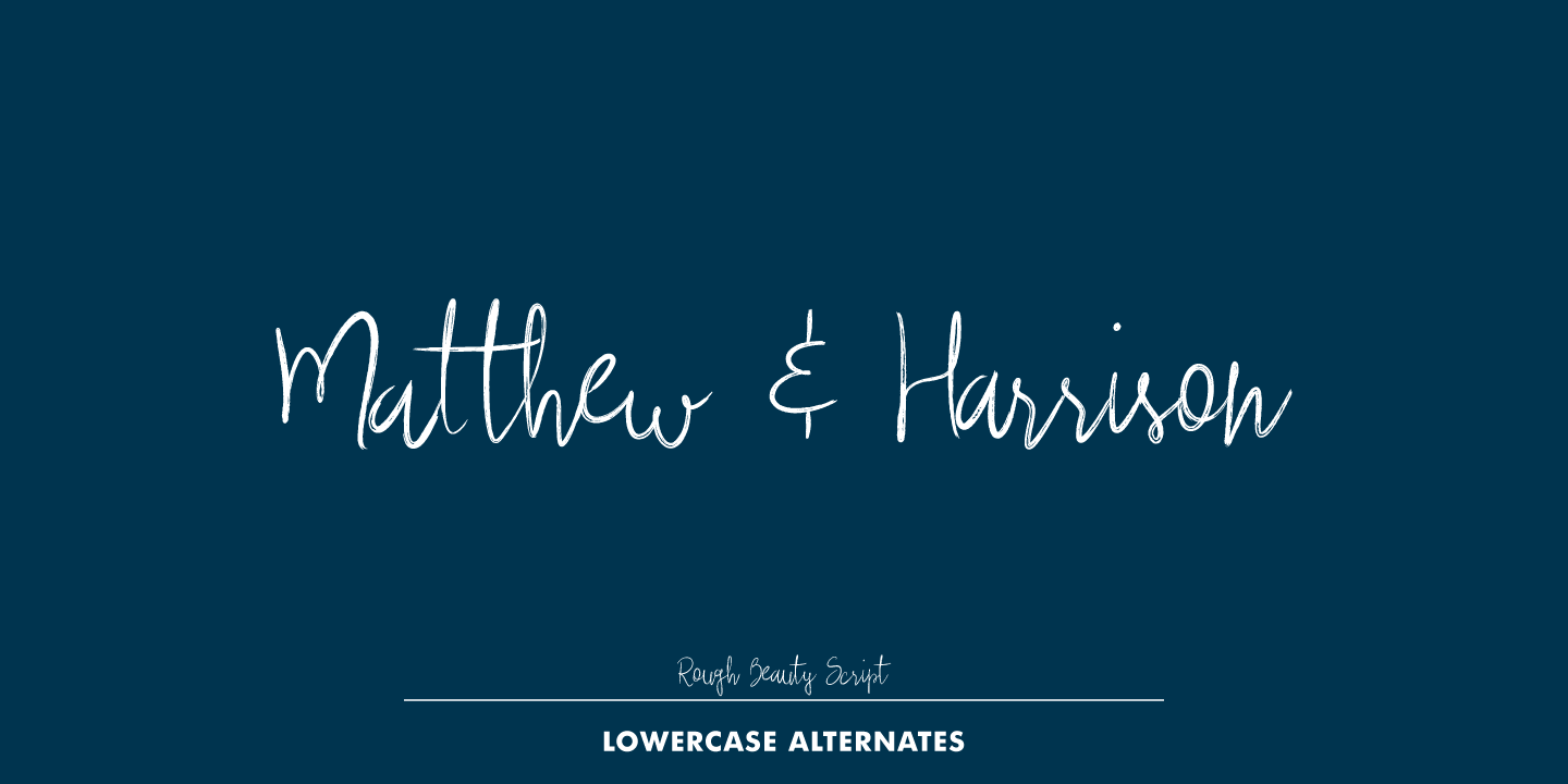 Rough Beauty Script Font Poster #1