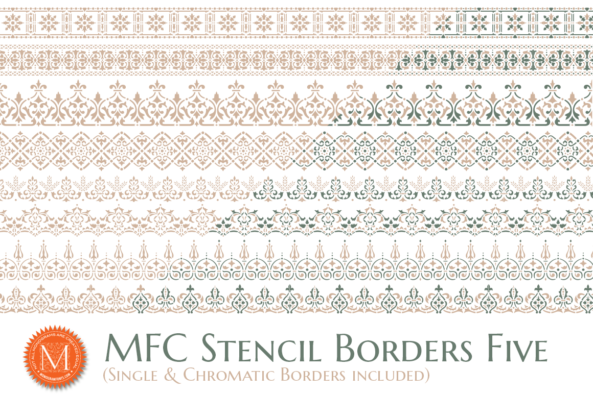 MFC Stencil Borders Five Poster