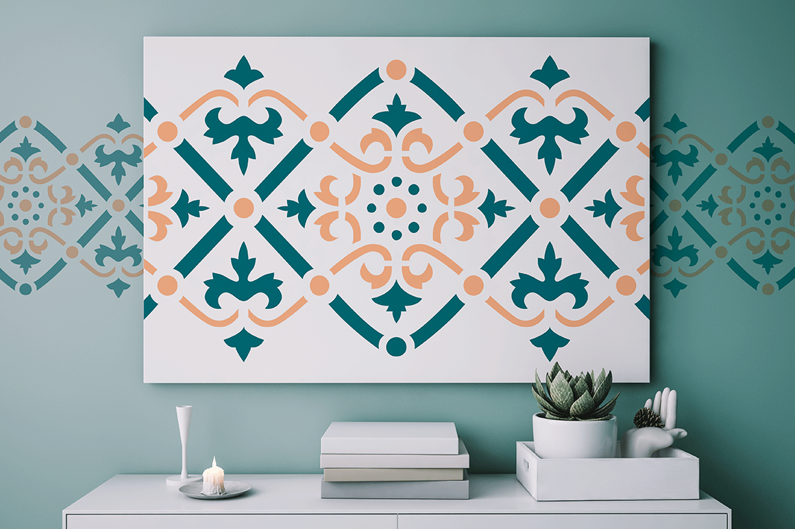 MFC Stencil Borders Five Font Poster #1