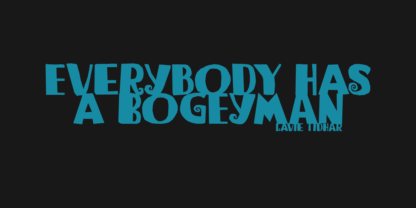 Bogeyman Font Poster #1