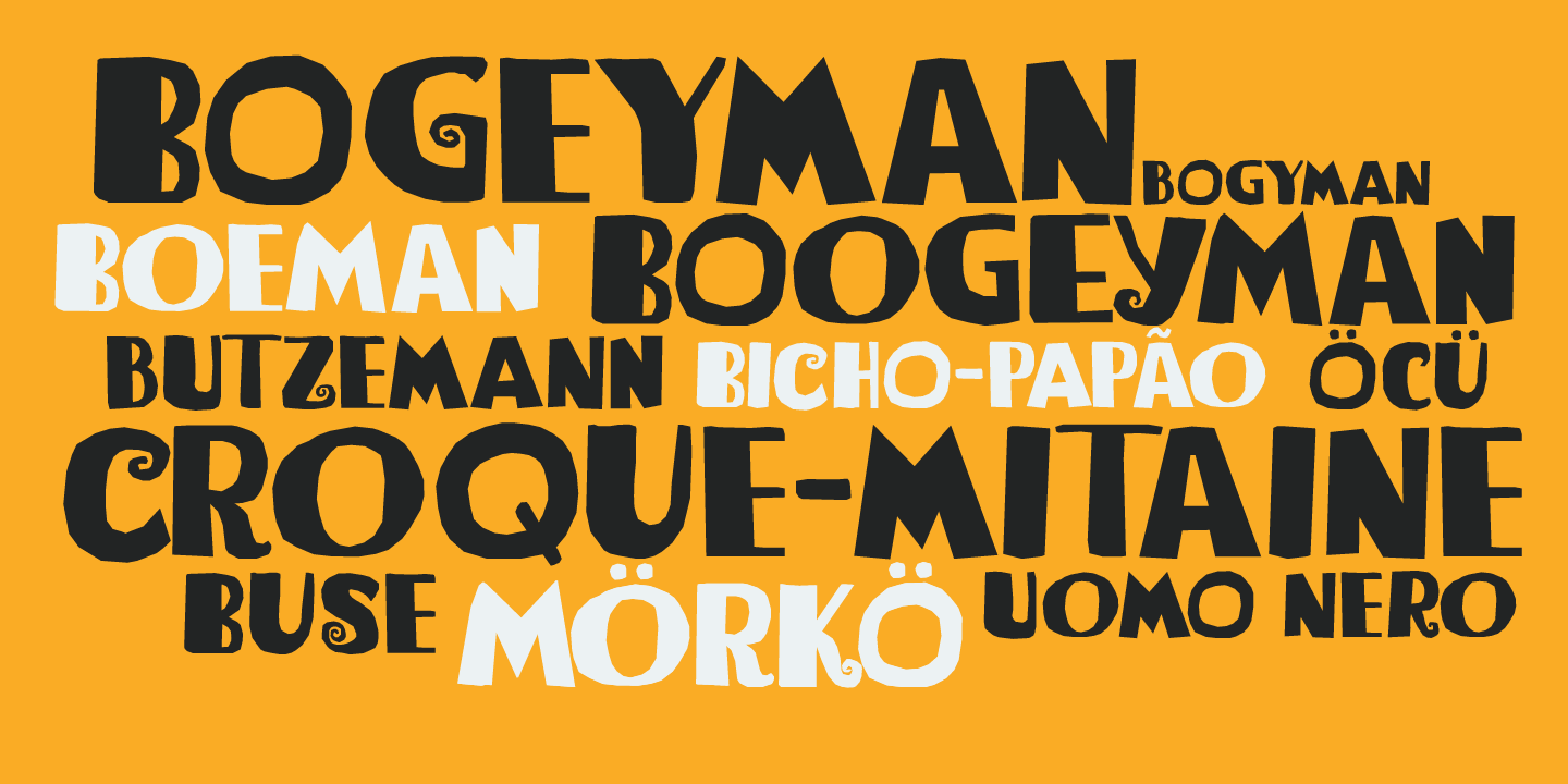Bogeyman Font Poster #1