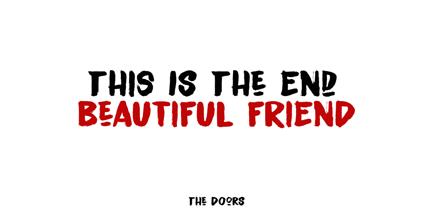 Endgame Font Poster #1