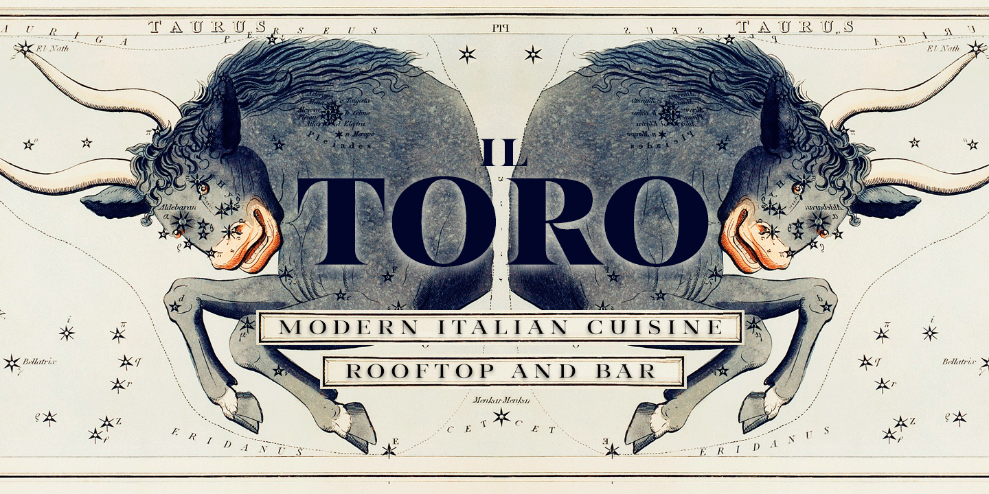 Taurus Font Poster #1