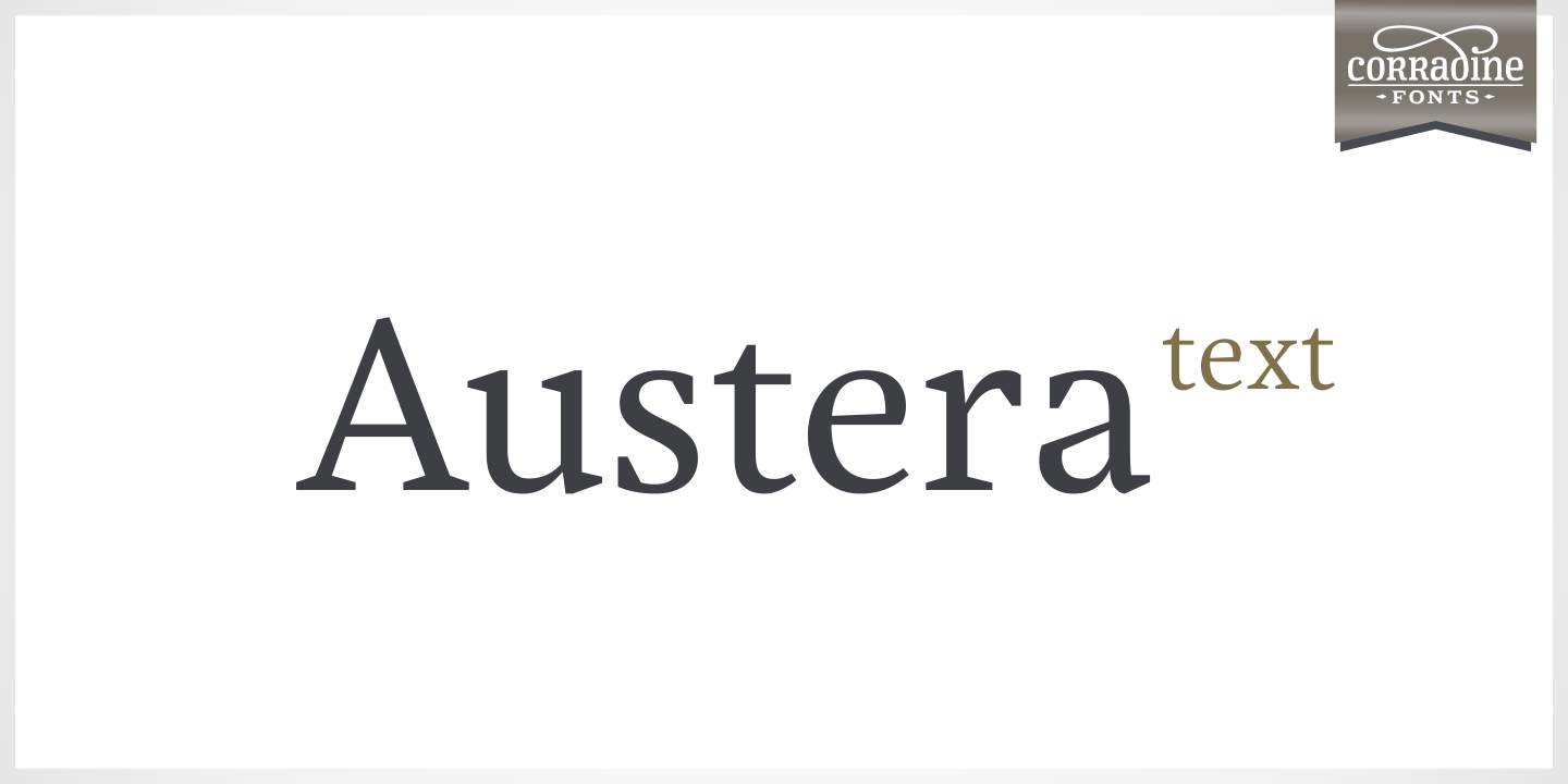 Austera Text Poster