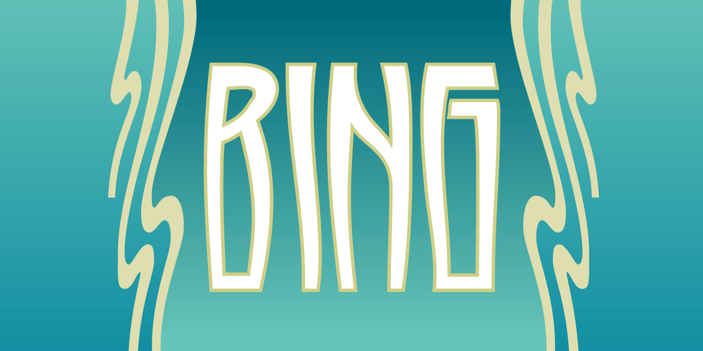 Bing Font Family Poster