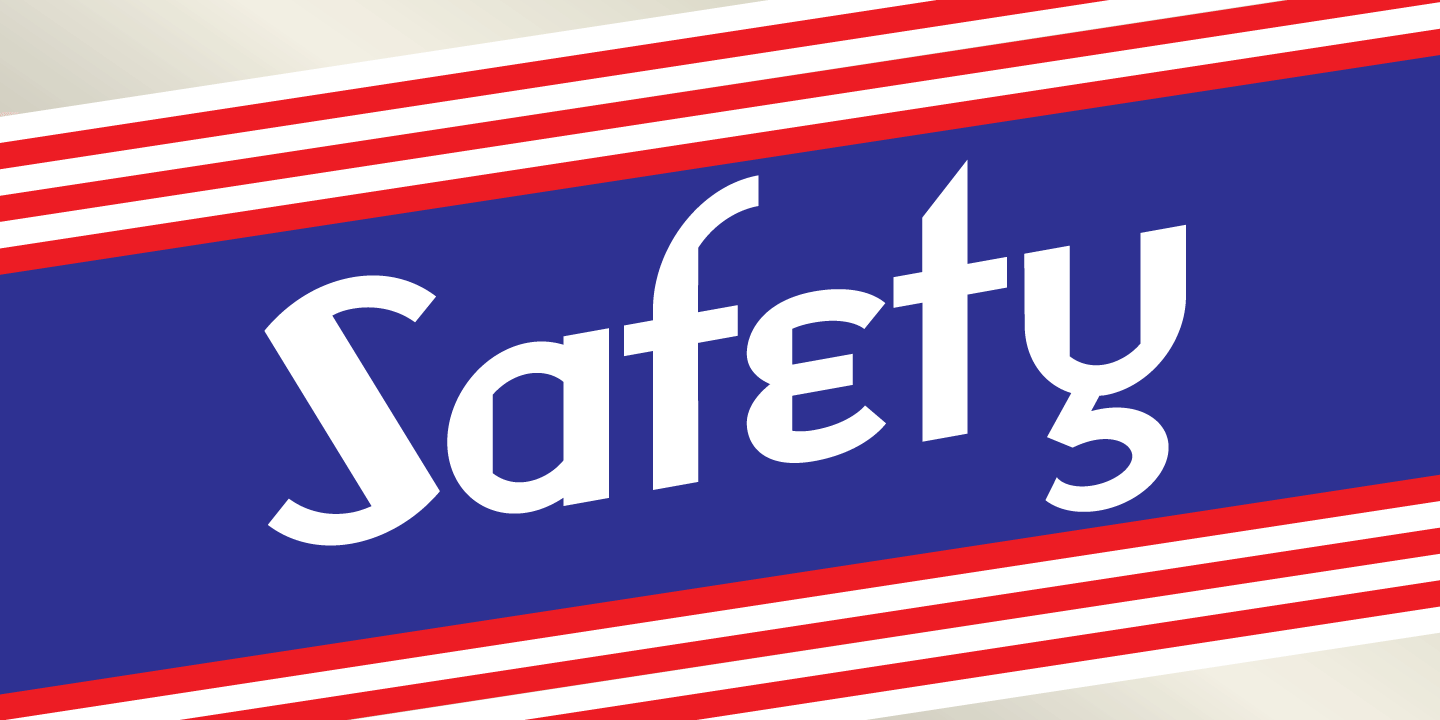 Safety Font Poster #1