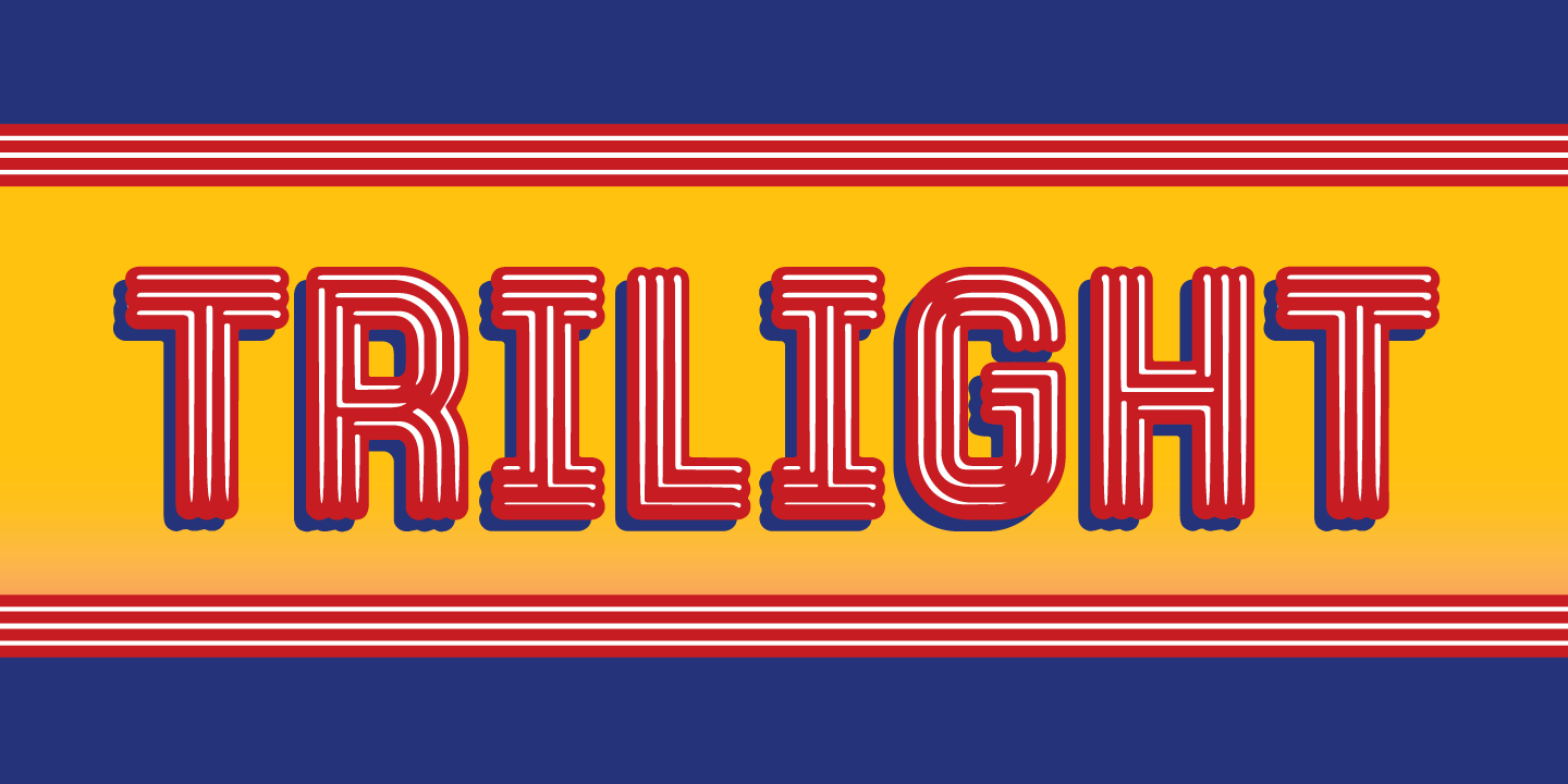 Trilight Font Family Poster