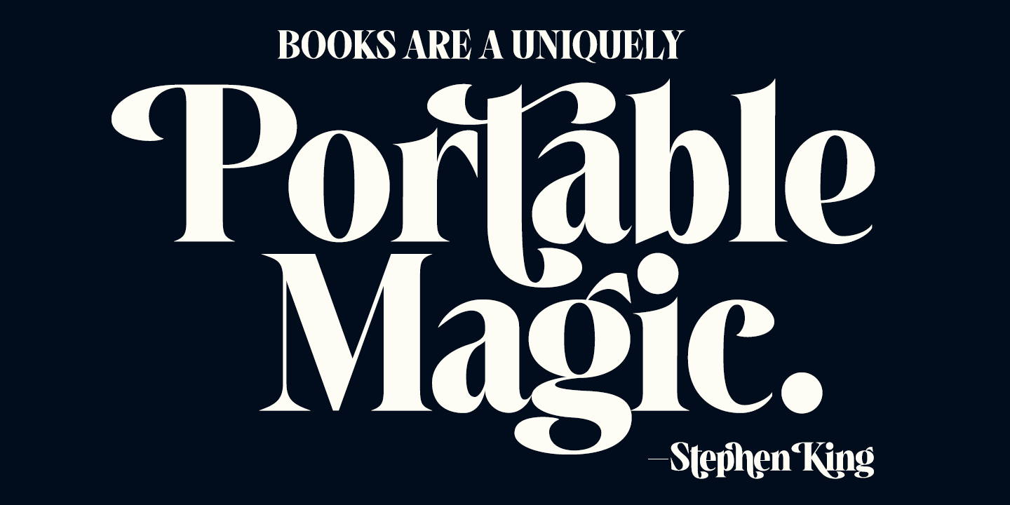 Ex Libris Font Poster #1