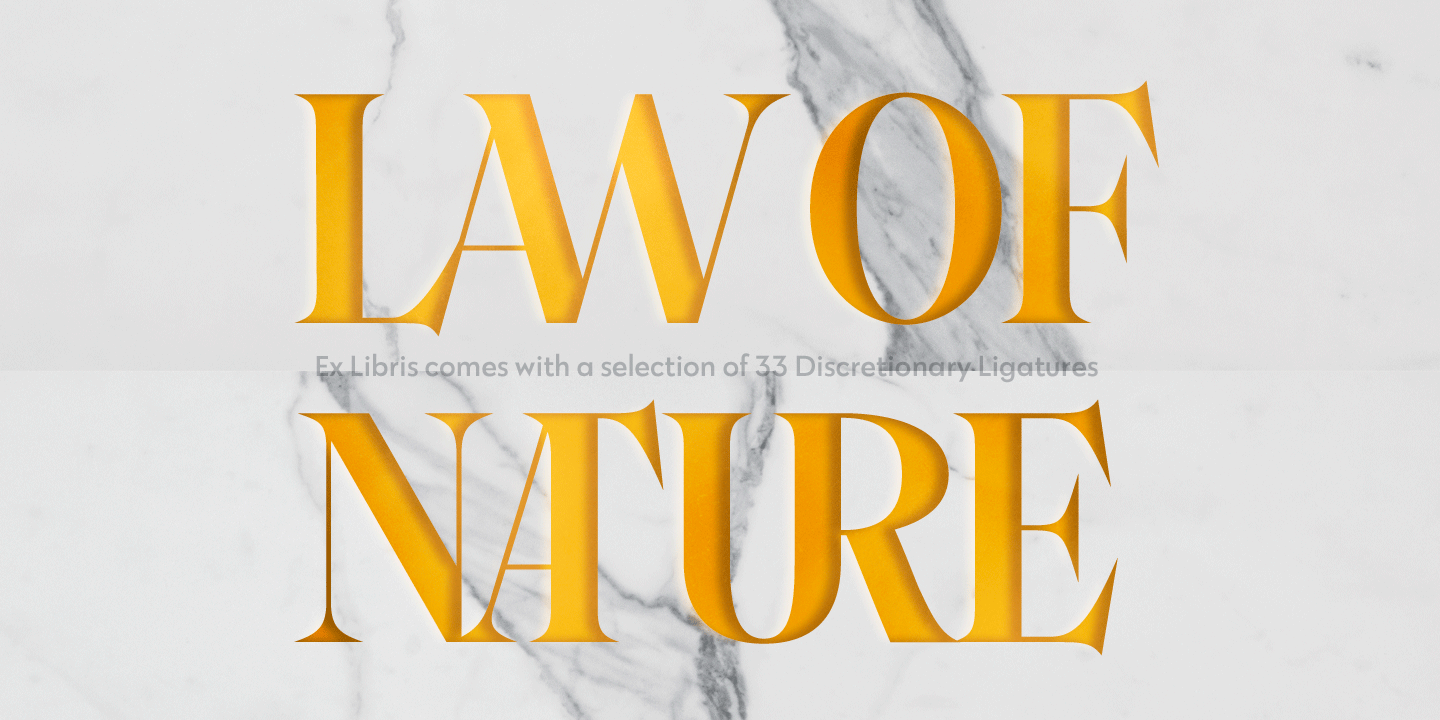 Ex Libris Font Poster #1