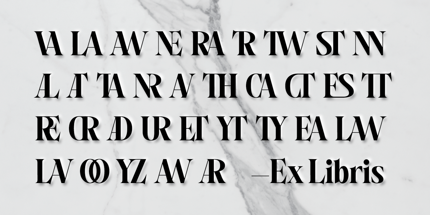 Ex Libris Font Poster #1