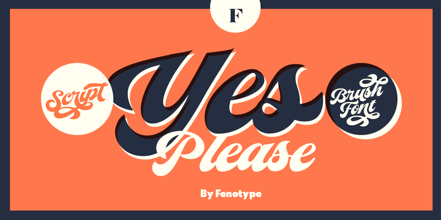 Yes Script Font Family Poster