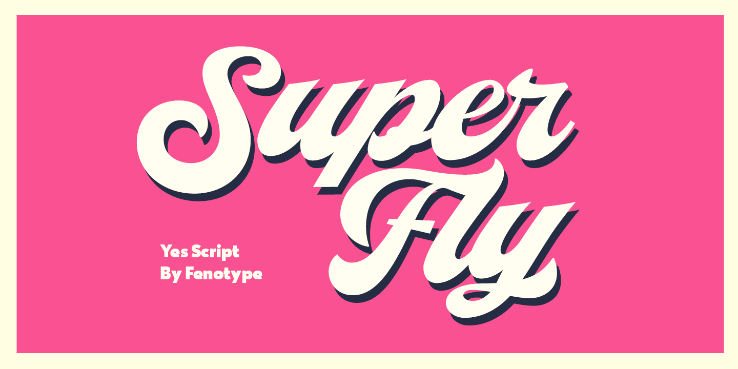 Yes Script Font Poster #1