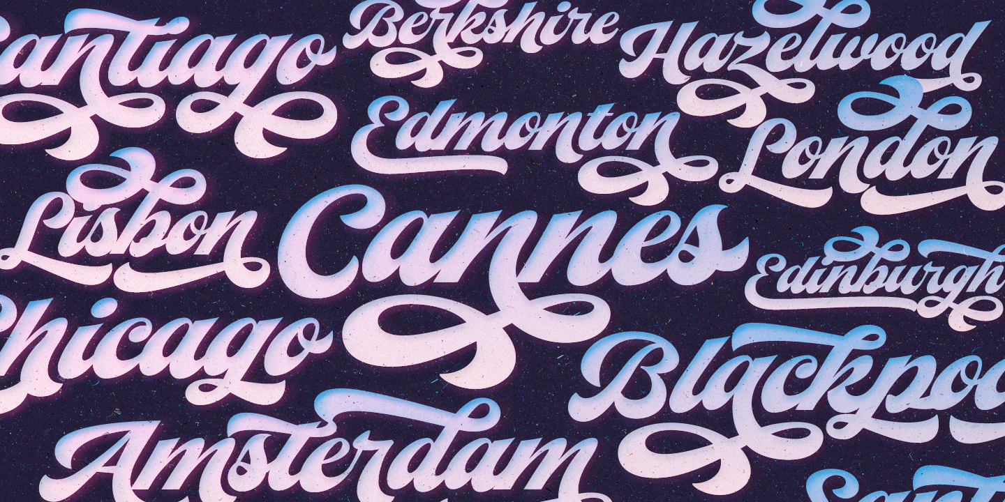 Yes Script Font Poster #1