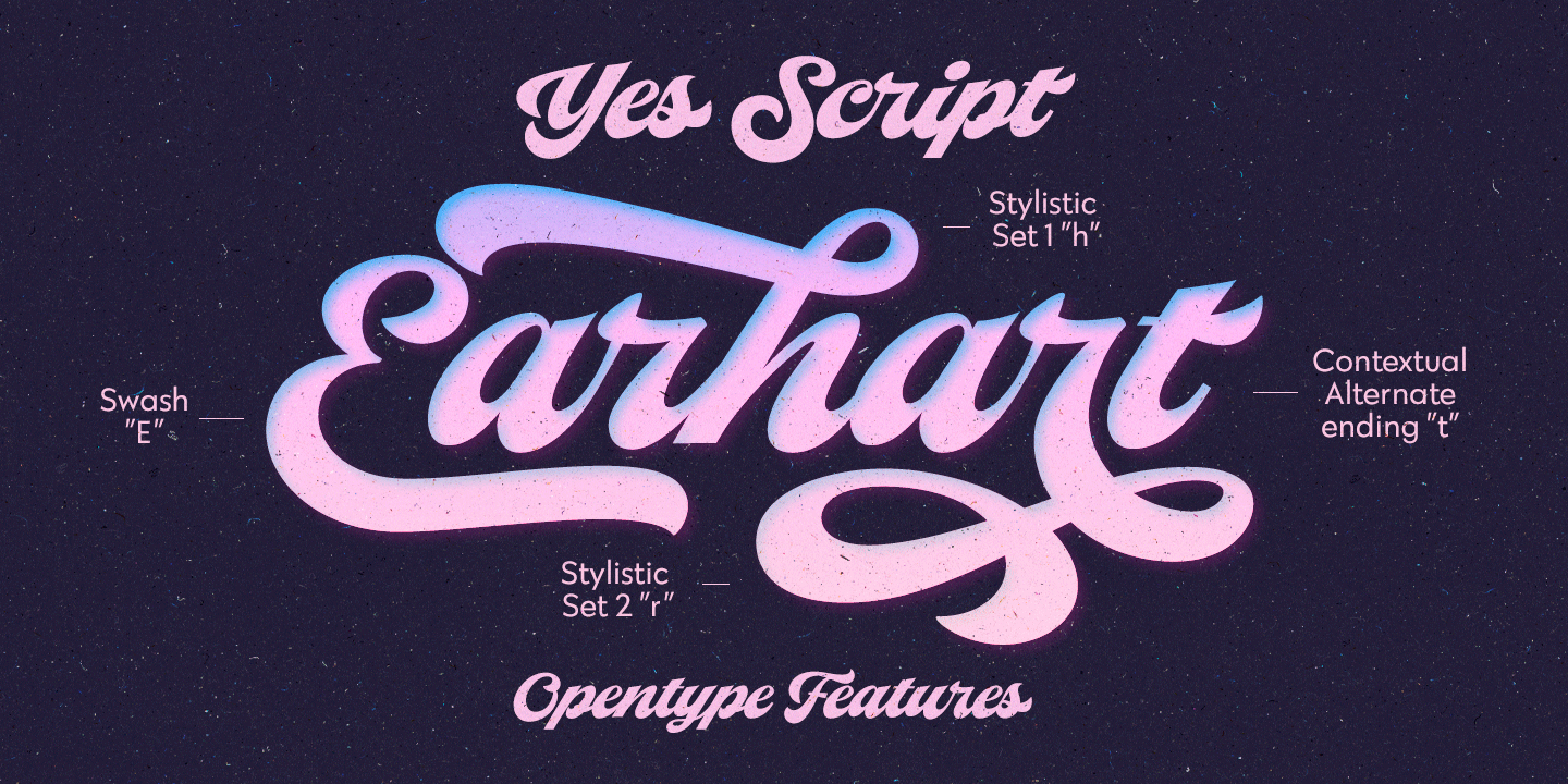 Yes Script Font Poster #1