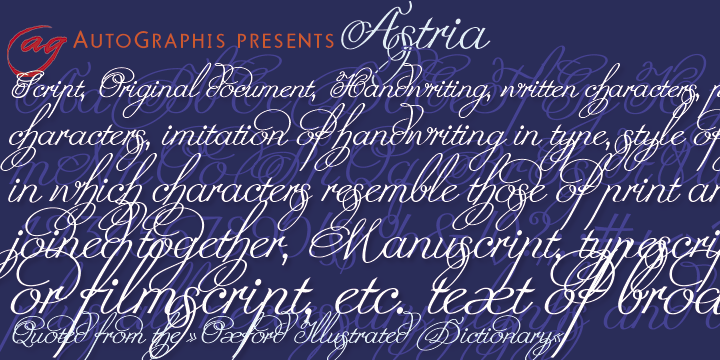 Astria Font Poster #1