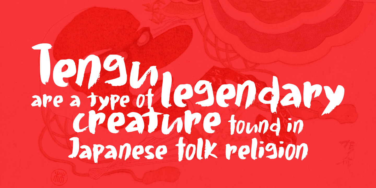 Daitengu Font Poster #1