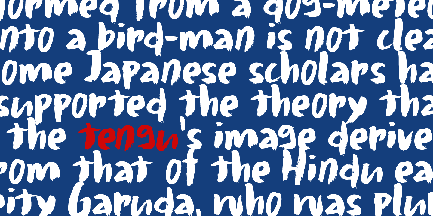 Daitengu Font Poster #1